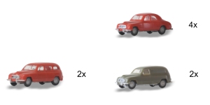 Igra Model 67918116 - H0 - 8-tlg. Set Škoda 1201 - Set 2